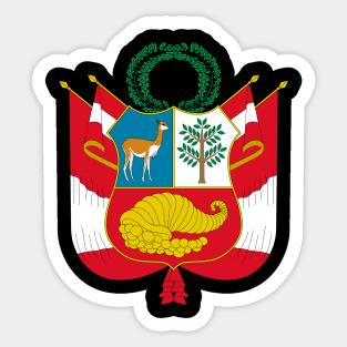 Escudo  nacional  del  Perú Sticker